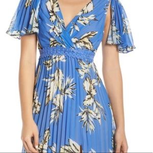 NWT Foxiedox Pleated Midi Floral Dress
